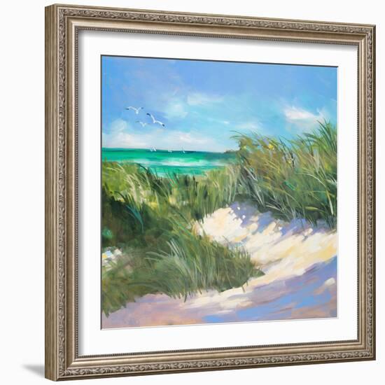 Blue Grass Breeze I-Jane Slivka-Framed Art Print