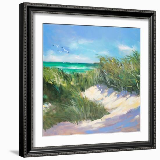 Blue Grass Breeze I-Jane Slivka-Framed Art Print