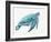 Blue Great Sea Turtle I-Jacob Q-Framed Art Print