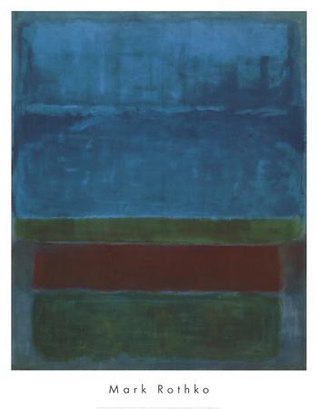 Blue Green And Brown Art Print Mark Rothko Art Com