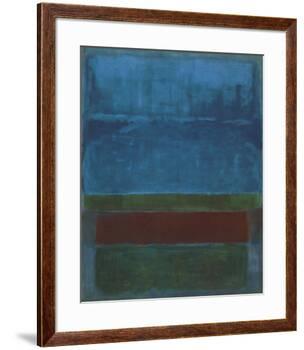 Blue, Green, and Brown-Mark Rothko-Framed Art Print