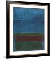 Blue, Green, and Brown-Mark Rothko-Framed Art Print