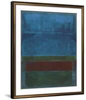 Blue, Green, and Brown-Mark Rothko-Framed Art Print