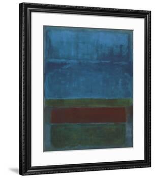 Blue, Green, and Brown-Mark Rothko-Framed Art Print