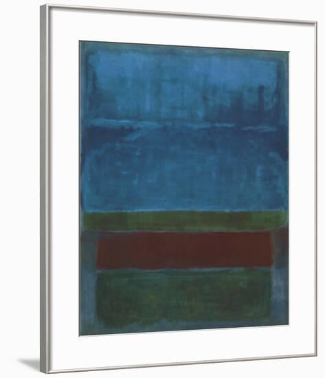 Blue, Green, and Brown-Mark Rothko-Framed Art Print