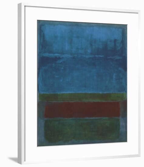 Blue, Green, and Brown-Mark Rothko-Framed Art Print