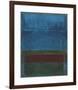 Blue, Green, and Brown-Mark Rothko-Framed Art Print