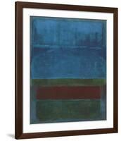 Blue, Green, and Brown-Mark Rothko-Framed Art Print
