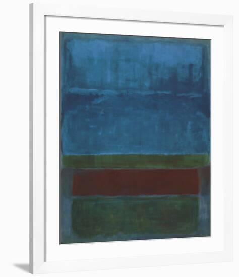 Blue, Green, and Brown-Mark Rothko-Framed Art Print