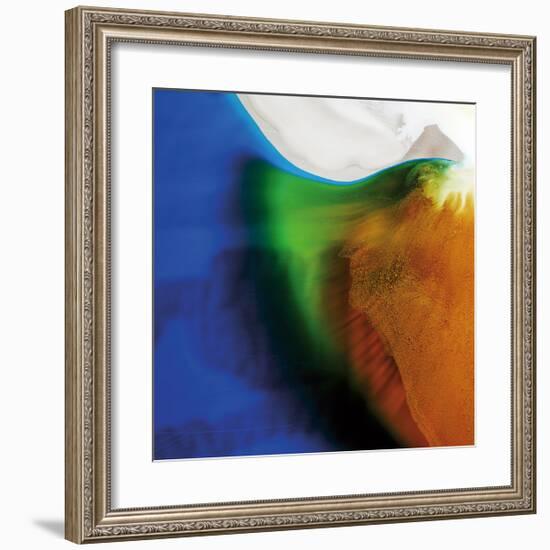 Blue, Green, and Orange Flow, c.2008-Pier Mahieu-Framed Premium Giclee Print