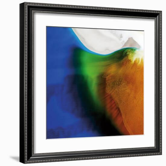 Blue, Green, and Orange Flow, c.2008-Pier Mahieu-Framed Premium Giclee Print