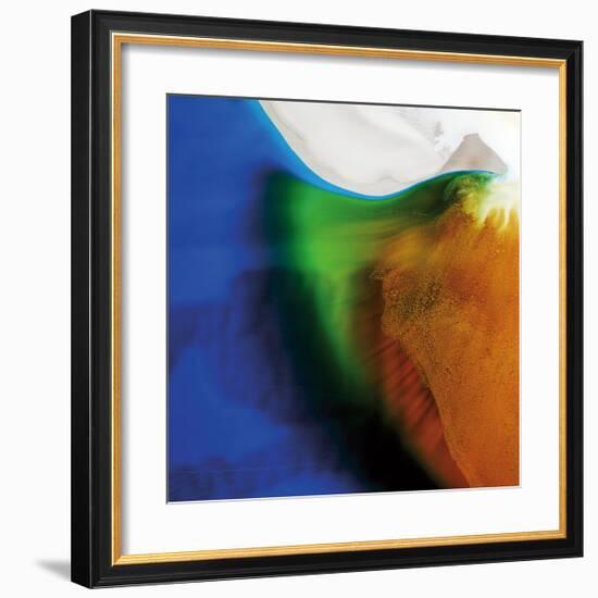 Blue, Green, and Orange Flow, c.2008-Pier Mahieu-Framed Premium Giclee Print