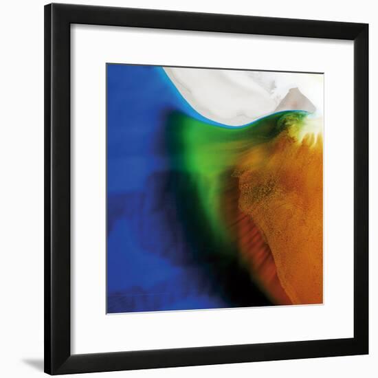 Blue, Green, and Orange Flow, c.2008-Pier Mahieu-Framed Premium Giclee Print