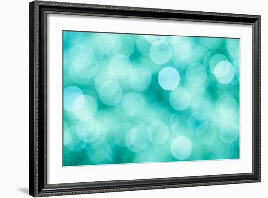 Blue, Green and Turquoise Festive Background-Mila May-Framed Premium Giclee Print