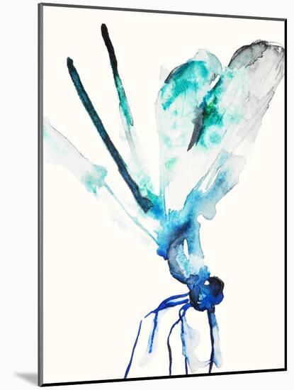 Blue & Green Dragonfly-Karin Johannesson-Mounted Art Print