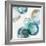 Blue Green Marbles I-PI Studio-Framed Art Print