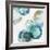 Blue Green Marbles I-PI Studio-Framed Art Print