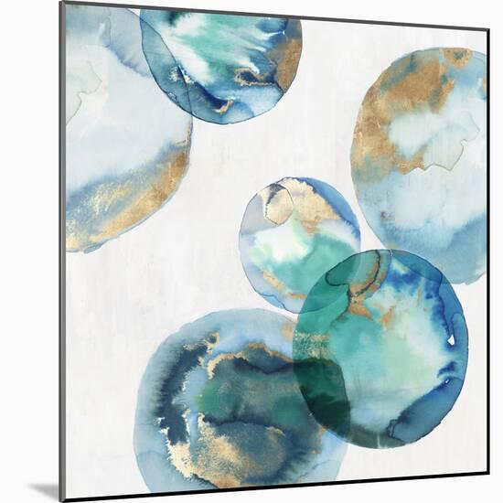 Blue Green Marbles I-PI Studio-Mounted Art Print