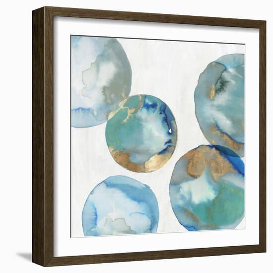 Blue Green Marbles II-PI Studio-Framed Art Print