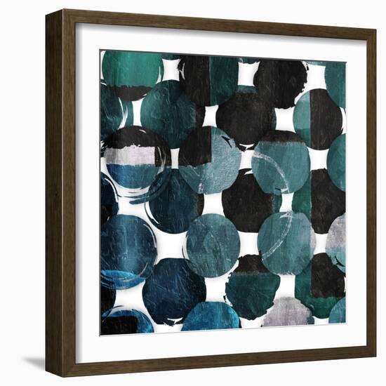 Blue Green Mayhen-Jace Grey-Framed Art Print