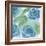 Blue Green Roses II-Beverly Dyer-Framed Art Print