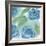 Blue Green Roses II-Beverly Dyer-Framed Art Print