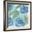 Blue Green Roses II-Beverly Dyer-Framed Art Print