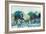 Blue Green Tree Reflections-Libby Smart-Framed Art Print