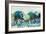 Blue Green Tree Reflections-Libby Smart-Framed Art Print