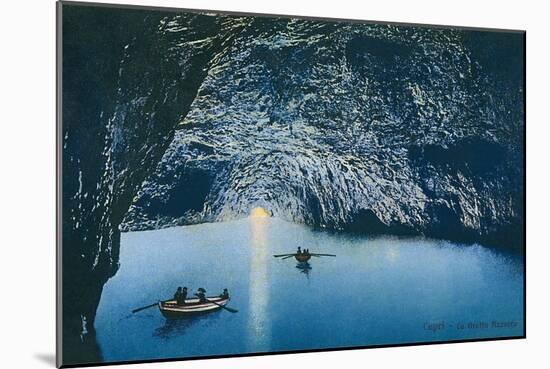 Blue Grotto, Capri, Italy-null-Mounted Art Print