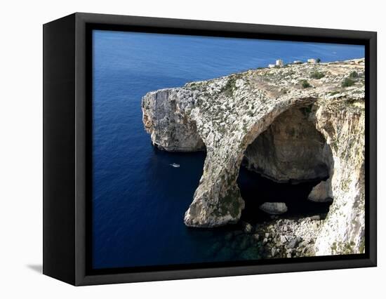 Blue Grotto Near Zurrieq, Malta, Mediterranean, Europe-Hans Peter Merten-Framed Premier Image Canvas