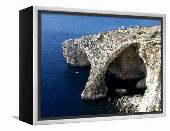 Blue Grotto Near Zurrieq, Malta, Mediterranean, Europe-Hans Peter Merten-Framed Premier Image Canvas