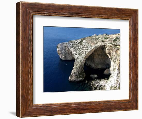 Blue Grotto Near Zurrieq, Malta, Mediterranean, Europe-Hans Peter Merten-Framed Photographic Print