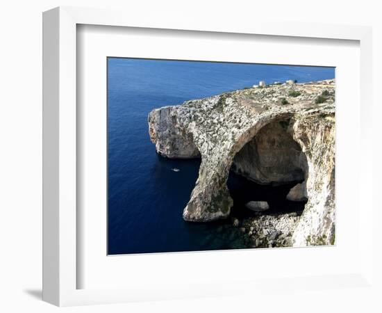 Blue Grotto Near Zurrieq, Malta, Mediterranean, Europe-Hans Peter Merten-Framed Photographic Print
