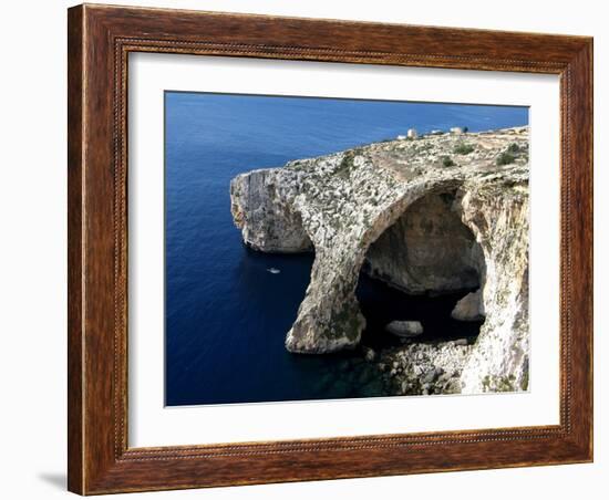 Blue Grotto Near Zurrieq, Malta, Mediterranean, Europe-Hans Peter Merten-Framed Photographic Print