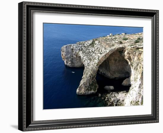 Blue Grotto Near Zurrieq, Malta, Mediterranean, Europe-Hans Peter Merten-Framed Photographic Print