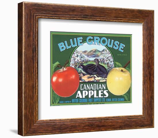 Blue Grouse Canadian Apples-null-Framed Art Print