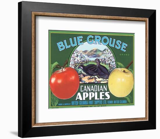 Blue Grouse Canadian Apples-null-Framed Art Print