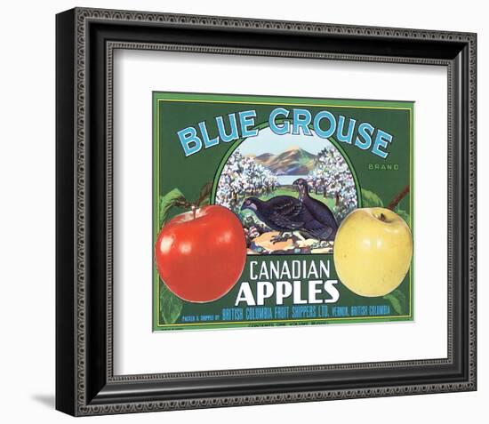 Blue Grouse Canadian Apples-null-Framed Art Print