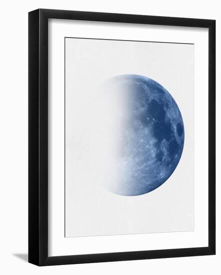 Blue Half Moon II-Eline Isaksen-Framed Art Print
