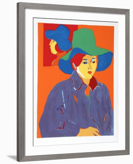 Blue Hat-John Grillo-Framed Limited Edition