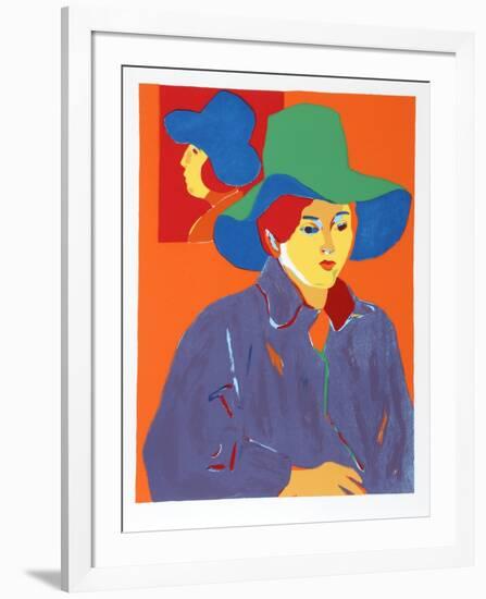 Blue Hat-John Grillo-Framed Limited Edition