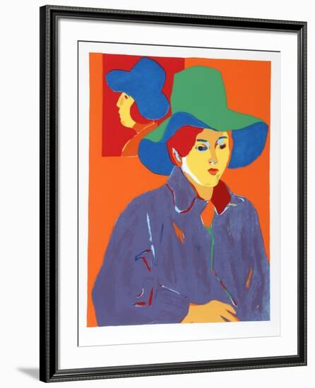 Blue Hat-John Grillo-Framed Limited Edition