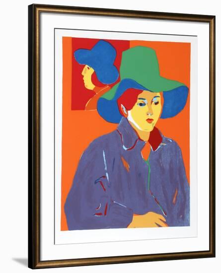 Blue Hat-John Grillo-Framed Limited Edition