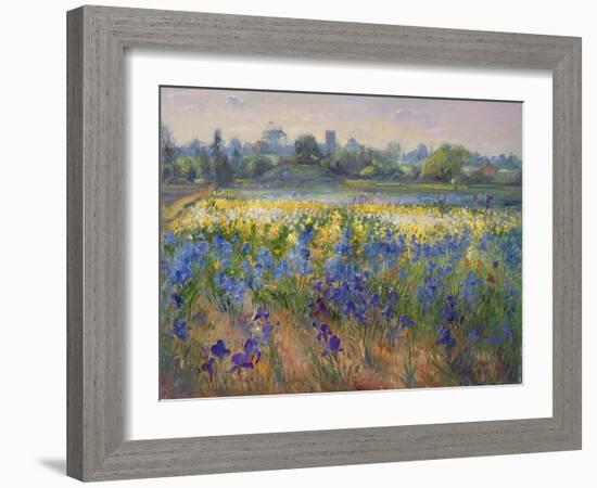 Blue Haze at Burgate, 1993-Timothy Easton-Framed Giclee Print