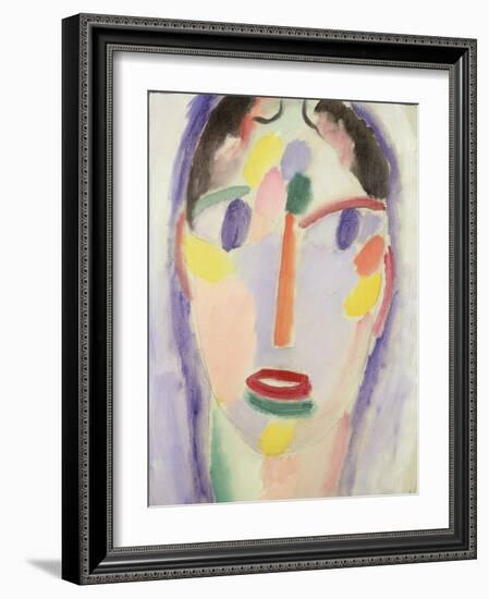 Blue Head; Kopf in Blau, 1918-Alexej Von Jawlensky-Framed Giclee Print