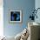 Blue Headphones-GI ArtLab-Framed Giclee Print displayed on a wall