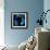 Blue Headphones-GI ArtLab-Framed Giclee Print displayed on a wall