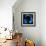 Blue Headphones-GI ArtLab-Framed Giclee Print displayed on a wall