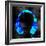 Blue Headphones-GI ArtLab-Framed Giclee Print